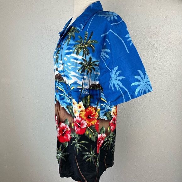 Palmwave Hawaii Short Sleeve Button Down Shirt Size M EUC - Picture 3 of 5